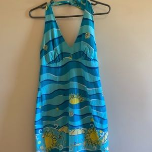 Vintage Lily Pulitzer Halter Mini Dress